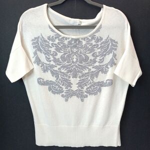 New York & Company Short Sleeve Sweater Top